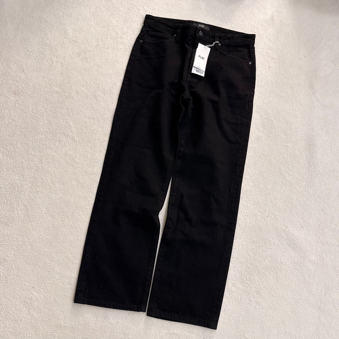 M 새상품 플랙 블랙 데님 팬츠0602T2 상품이미지1