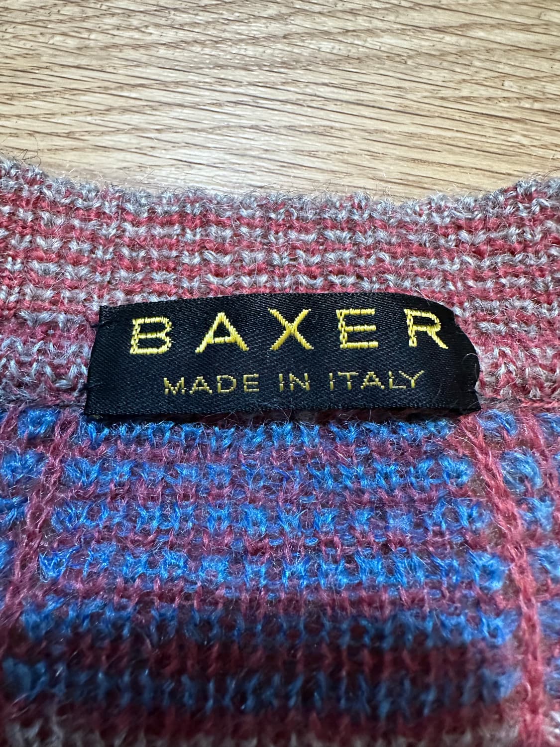 BAXER 체크니트 상품이미지3