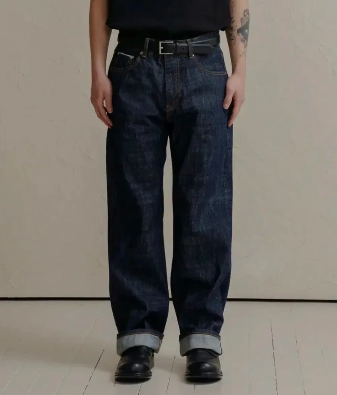 덴메이드 생지데님 DEN0861 mid-indigo selvedge 상품이미지1