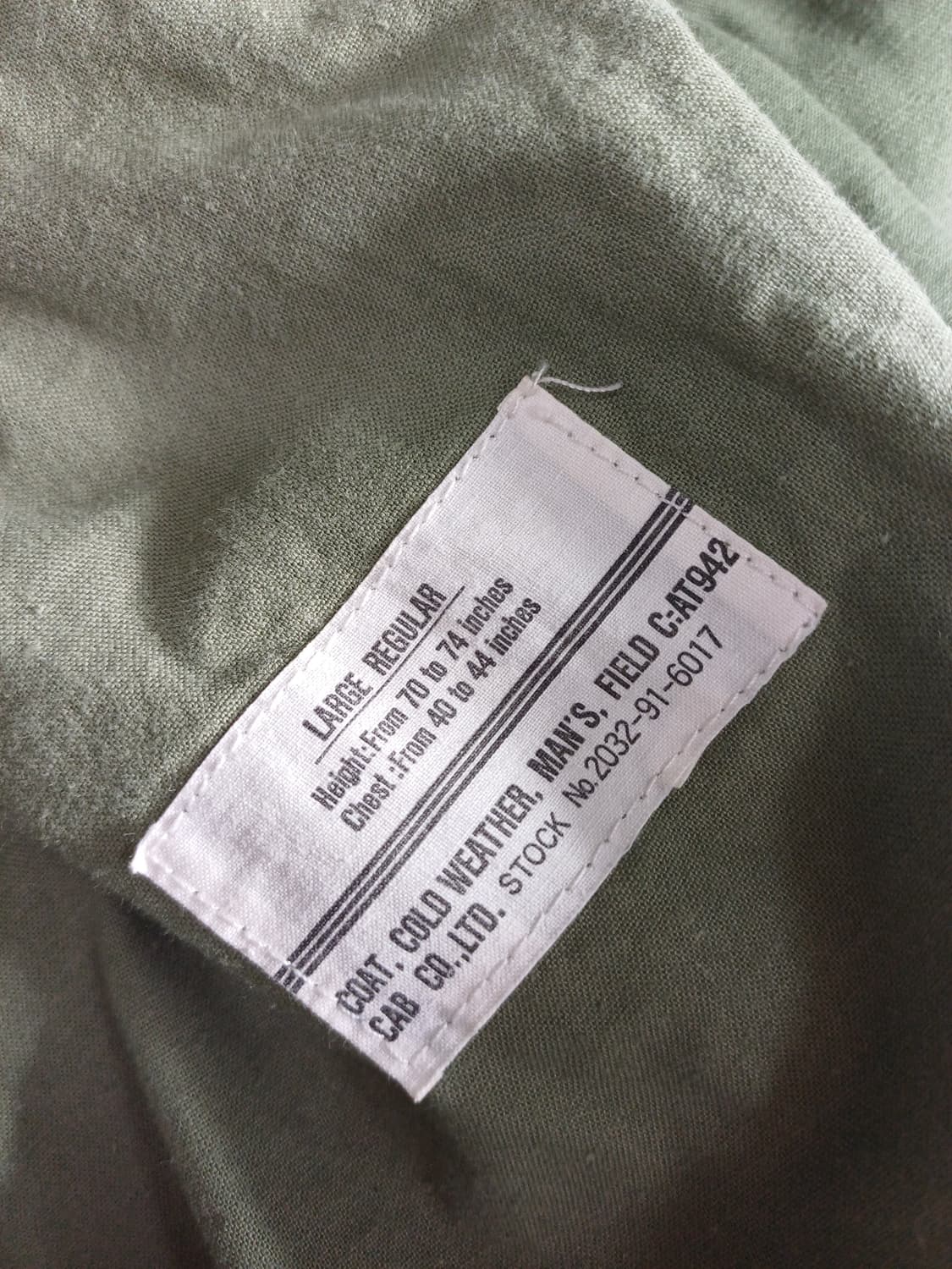 M1943 필드자켓 라지 레귤러 상품이미지3
