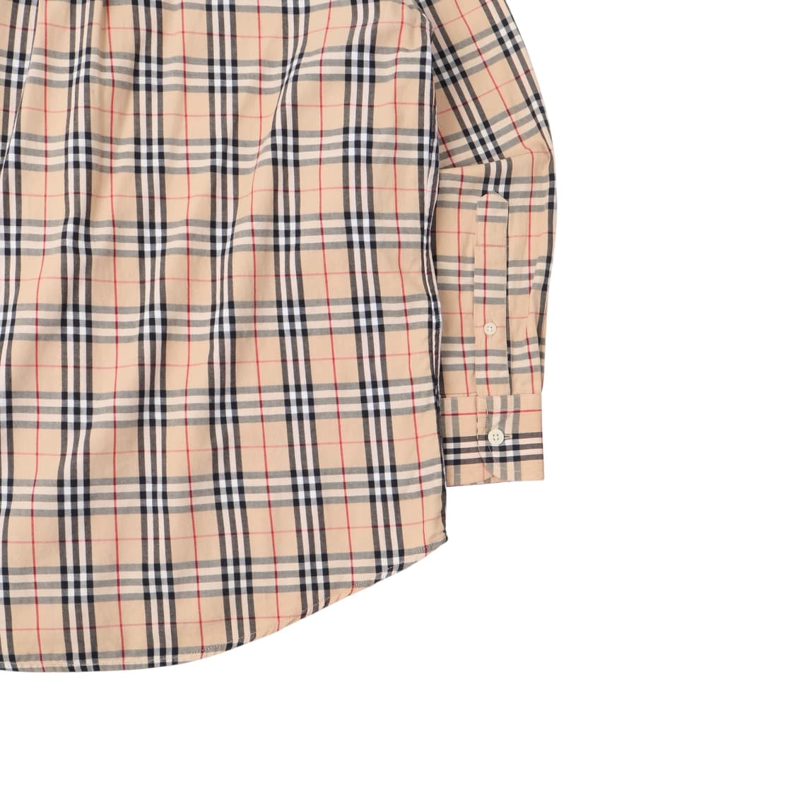 버버리 베이지 노바체크 로고 셔츠 상품이미지7