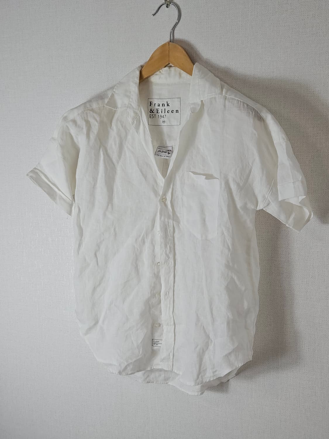 Frank&Eileen 린넨 셔츠 블라우스 XXS 정품 (거의 새상품) 상품이미지1