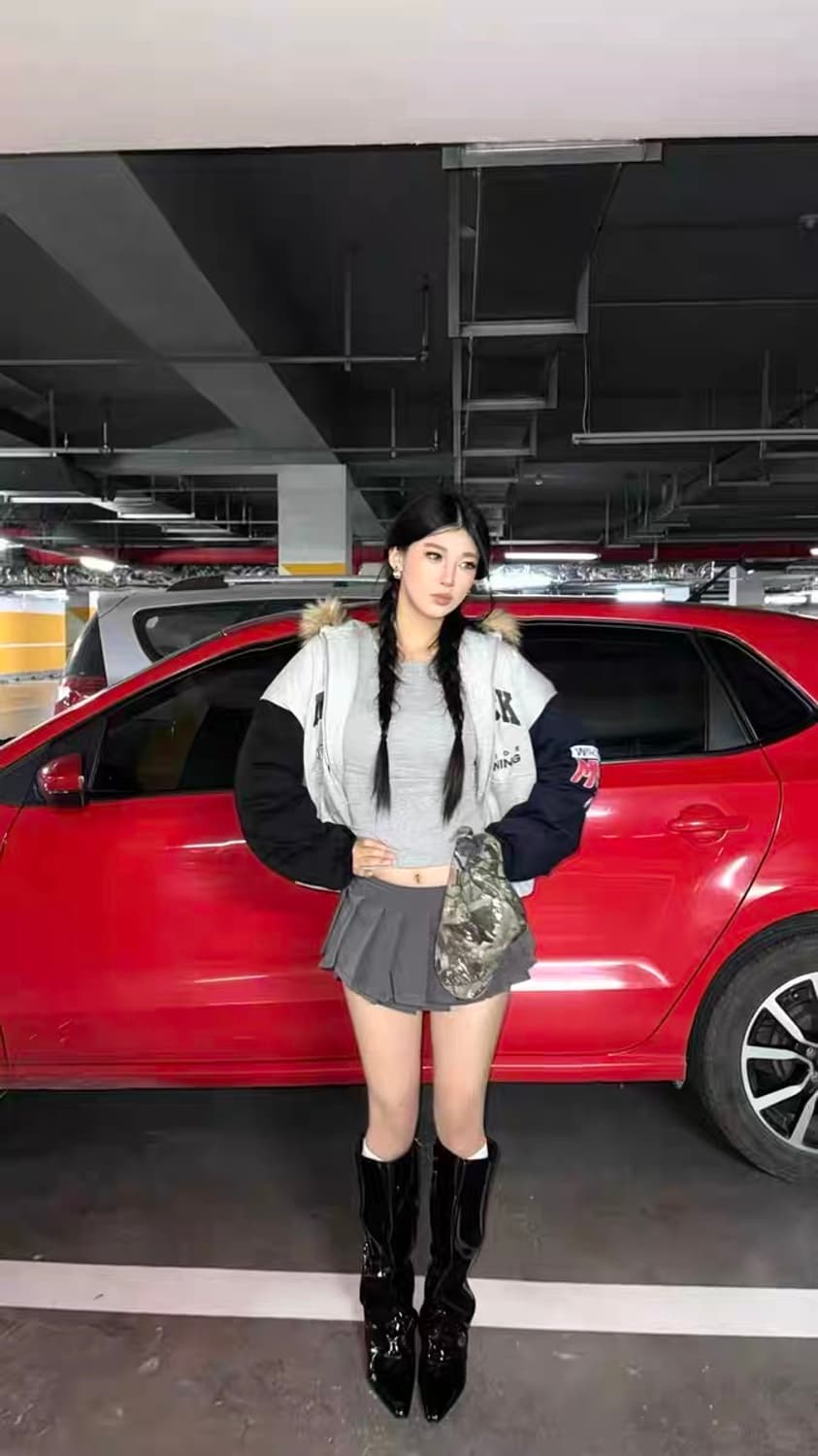 Maverick Logo Fleece Fur Hooded Jacket 상품이미지9