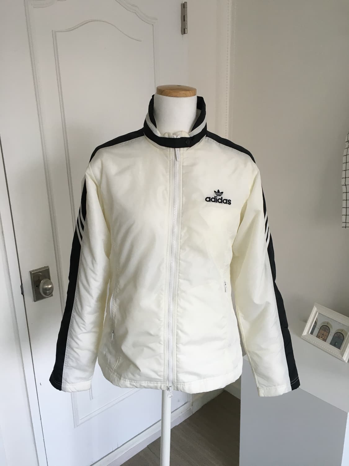 아디다스 넥버튼 투웨이 바이커 점퍼 상품이미지1