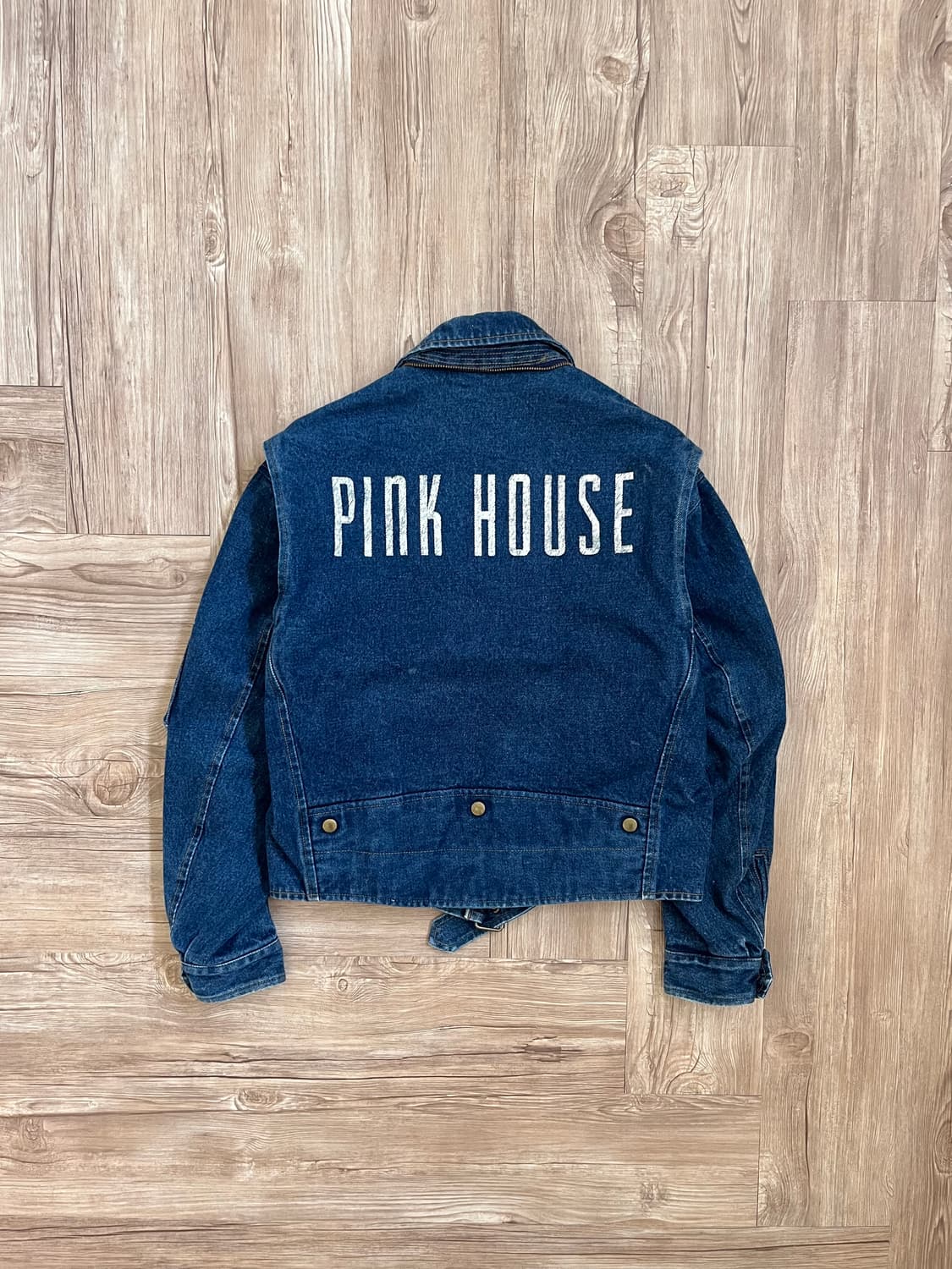 Pink house 라이더 데님 봄버 자켓 상품이미지2