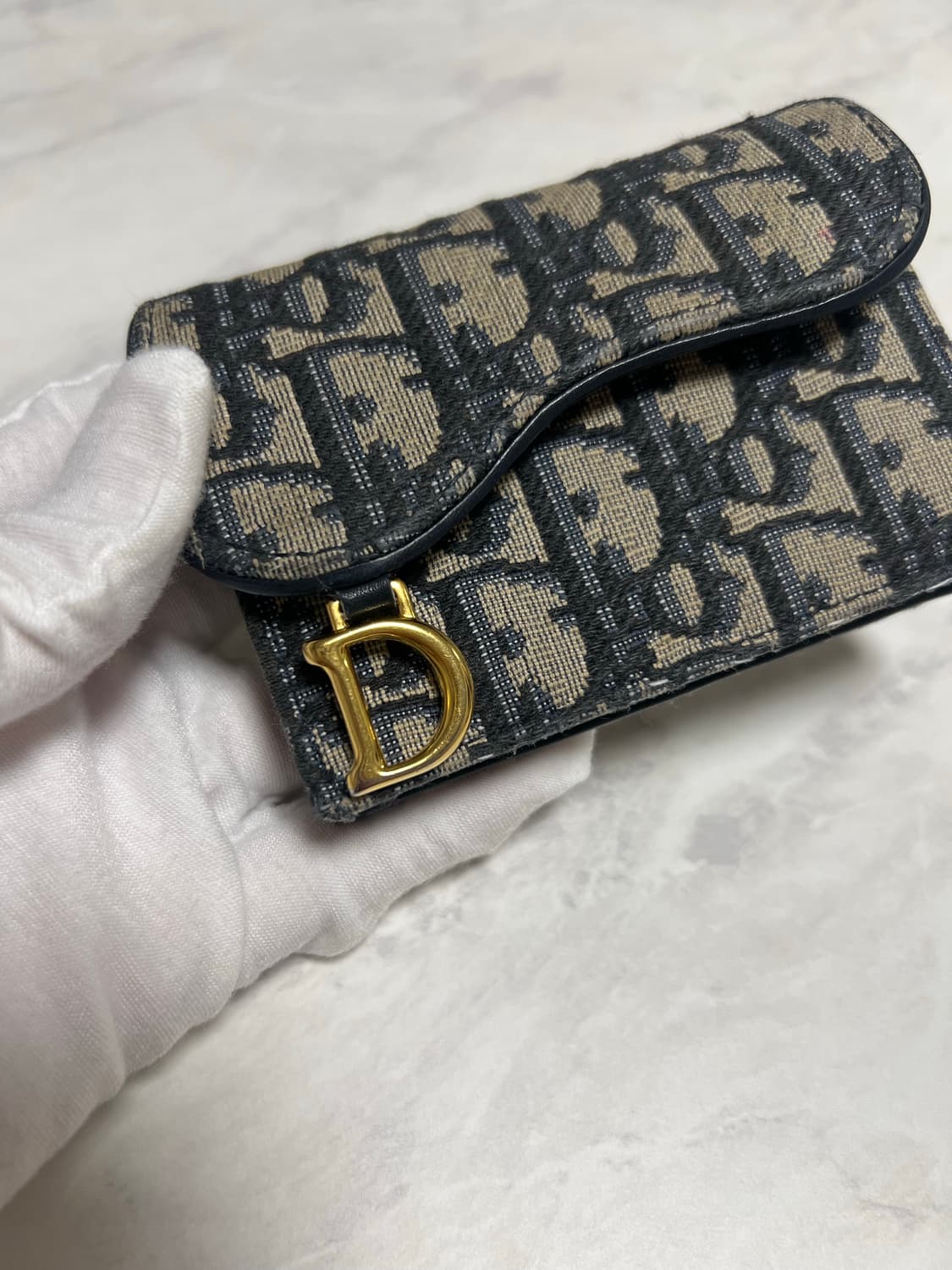 디올 오블리크 새들 카드지갑 상품이미지3