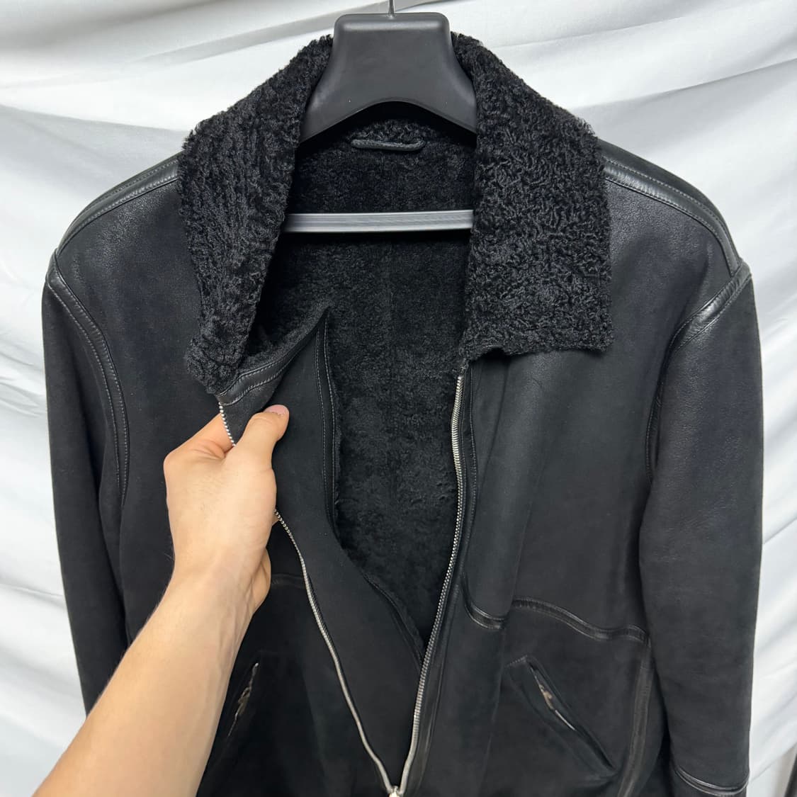 1450판매/S+급 크롬하츠 무스탕 자켓 블랙 상품이미지6