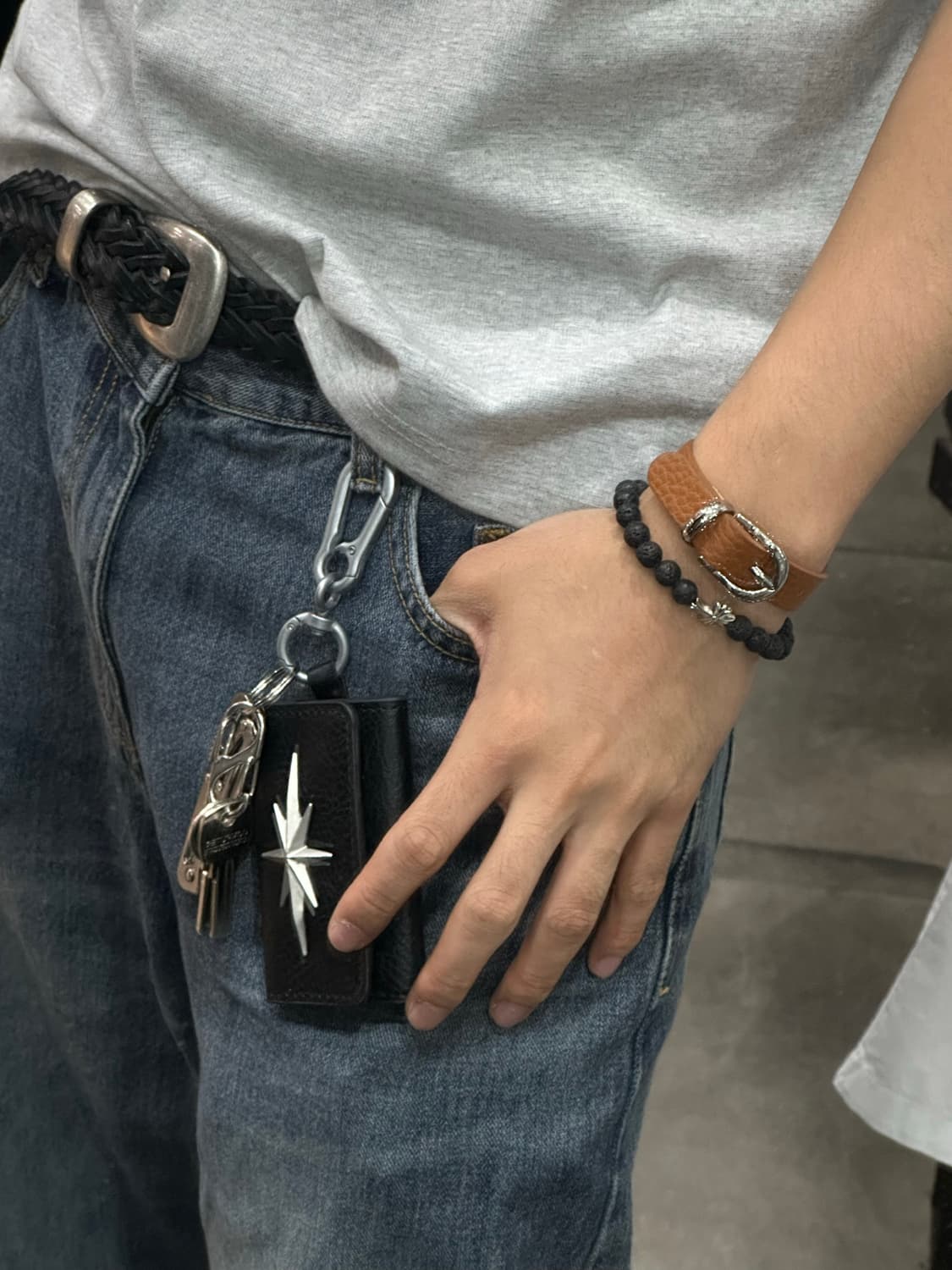 Shining keyring - 샤이닝 레더 키링 상품이미지5