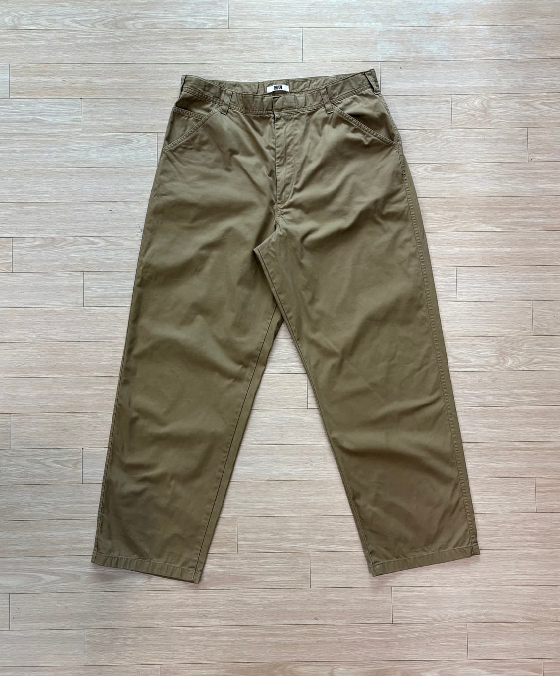 유니클로 U컬렉션 와이드 치노팬츠(허리 85cm) 상품이미지1