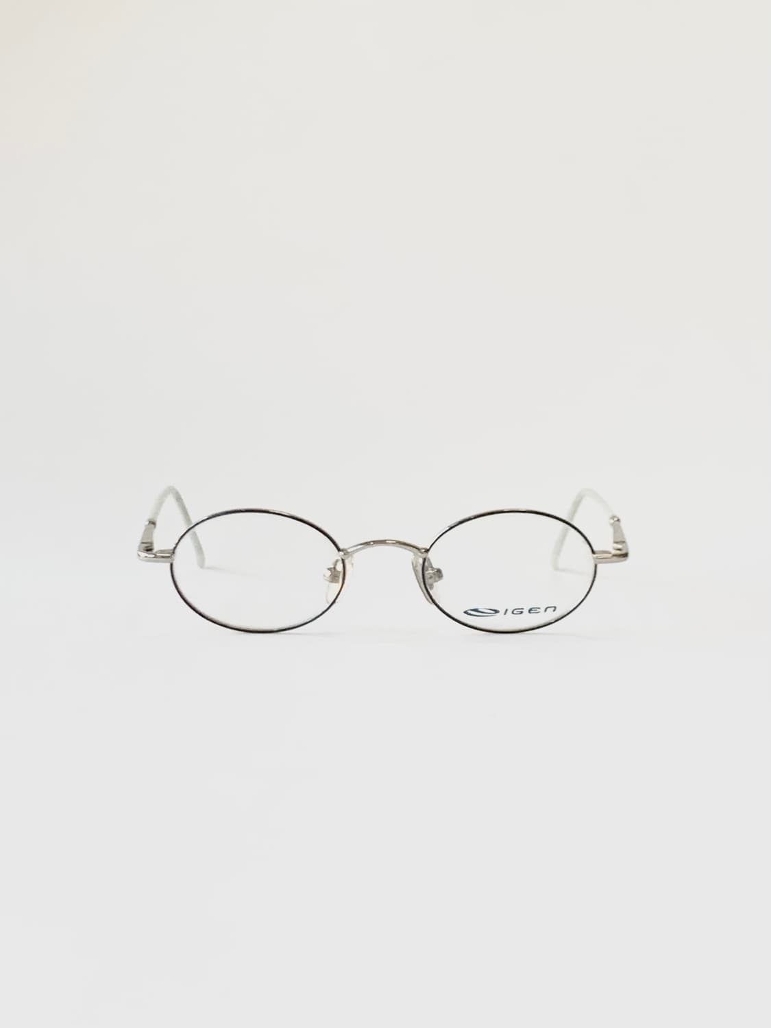 [픽키-595] (Small) 실버 메탈 오벌 안경테 미니멀 상품이미지1