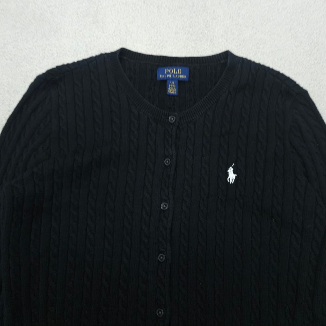 폴로 랄프 로렌 케이블 가디건 L12-14 블랙 상품이미지3