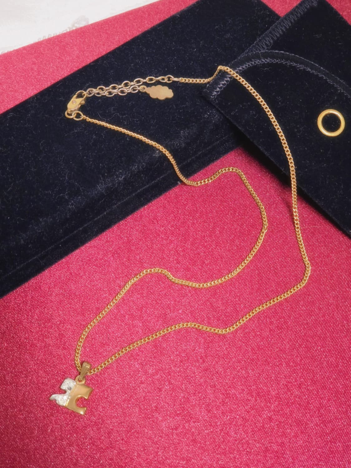 골드 꾸레쥬 목걸이 화이트큐빅 상품이미지1