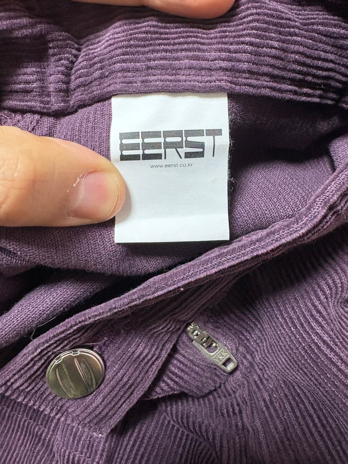 [EERST] M-Painted Corduroy Chino [Purple 상품이미지6