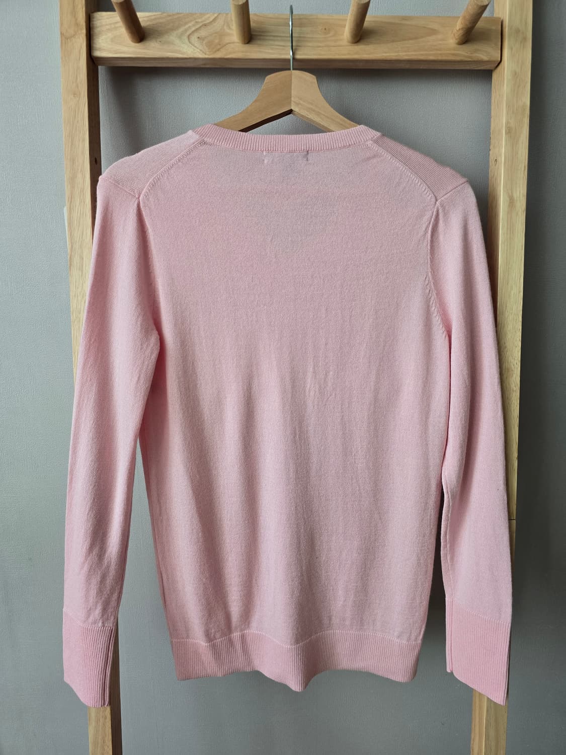 LANDS’ END 메리노울·실크·캐시미어 혼방 V넥 니트 상품이미지4