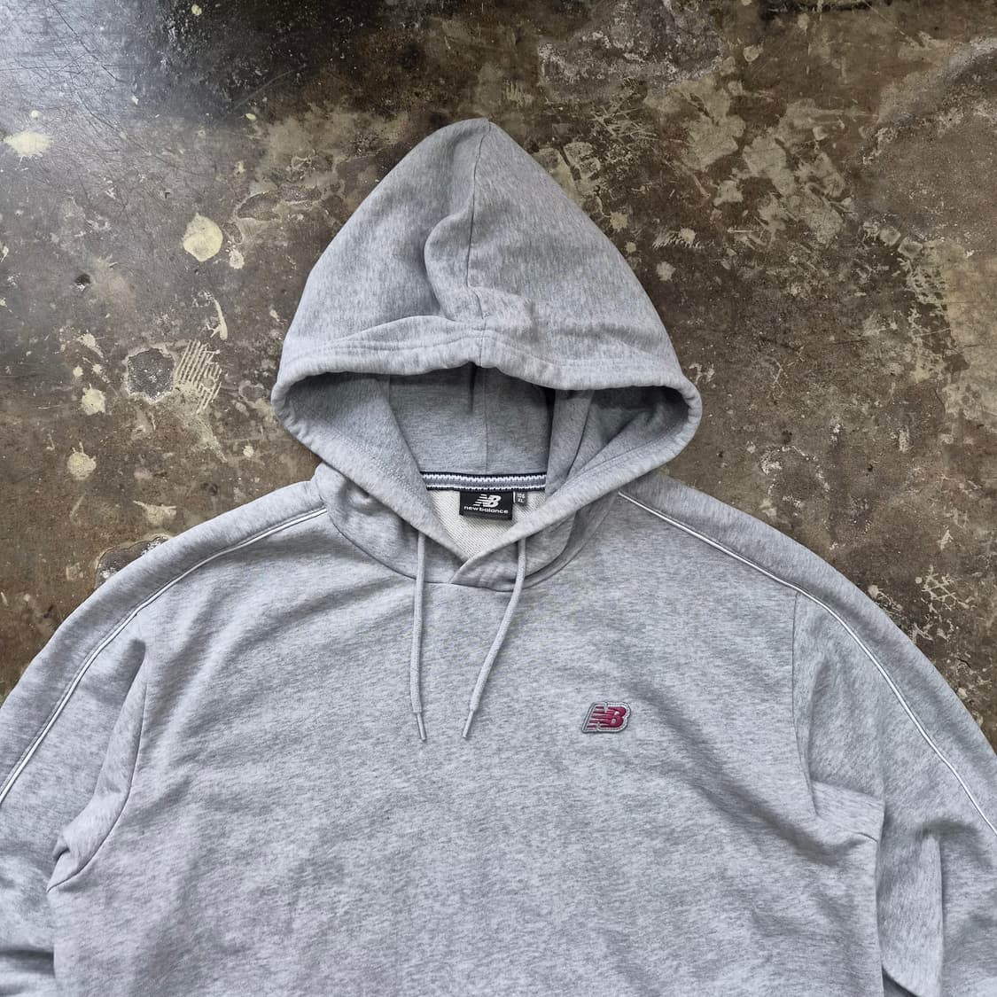 XL) 뉴발란스 컬러블록 후드티 후드 티셔츠 상품이미지2