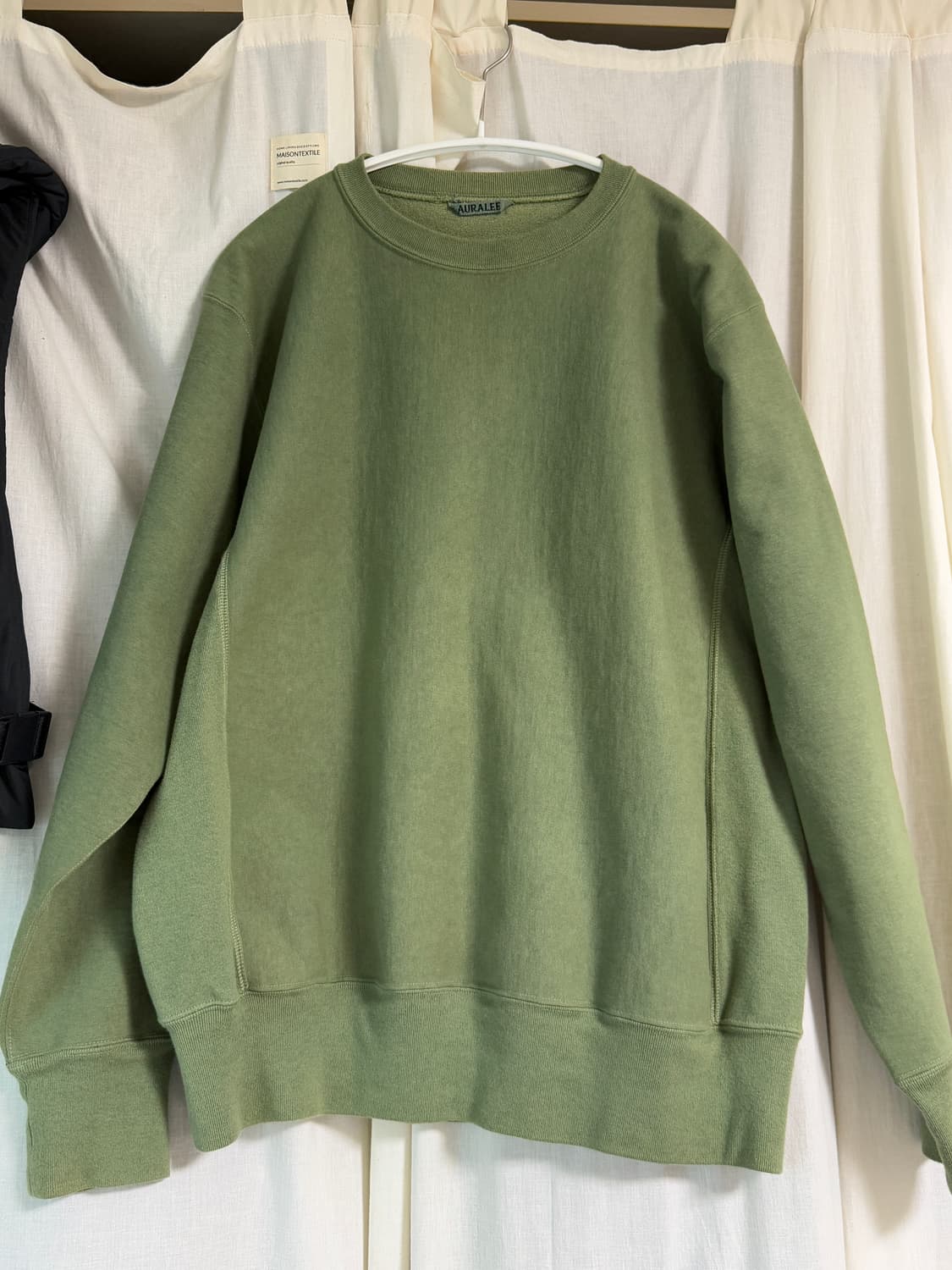 오라리 맨투맨 올리브 4사이즈 상품이미지1