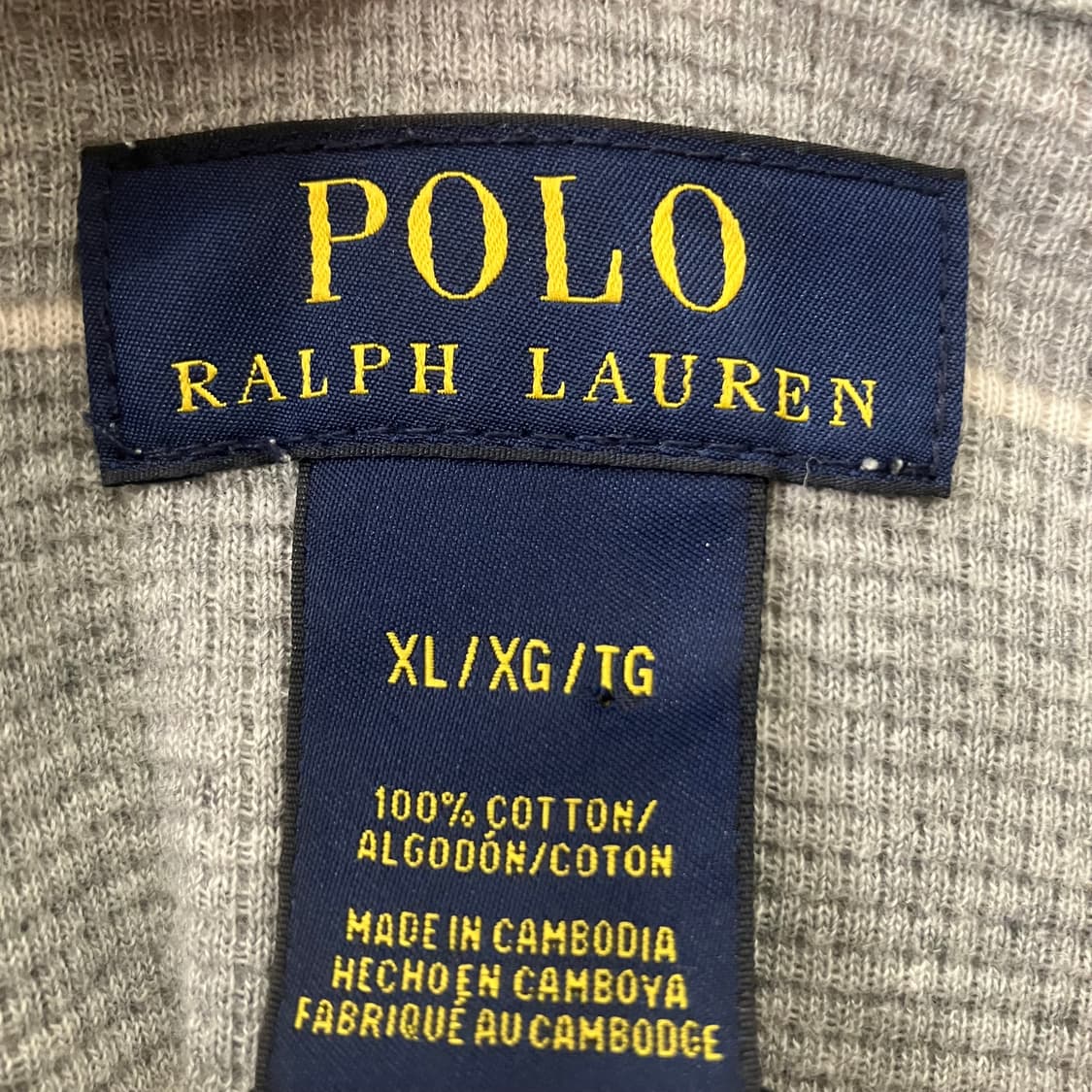 303 폴로 스트라이프 와플 롱슬리브 상품이미지3