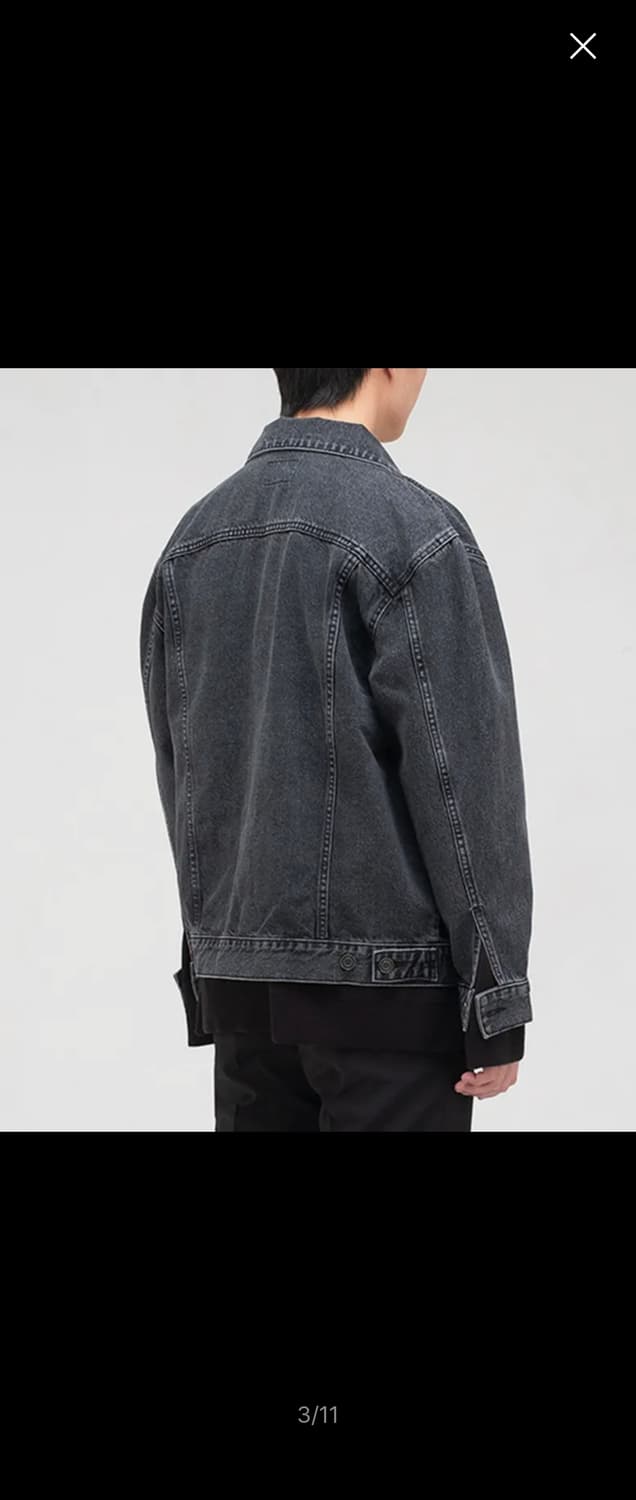 브랜디드 흑청 트러커 자켓 3세대 M사이즈 상품이미지4