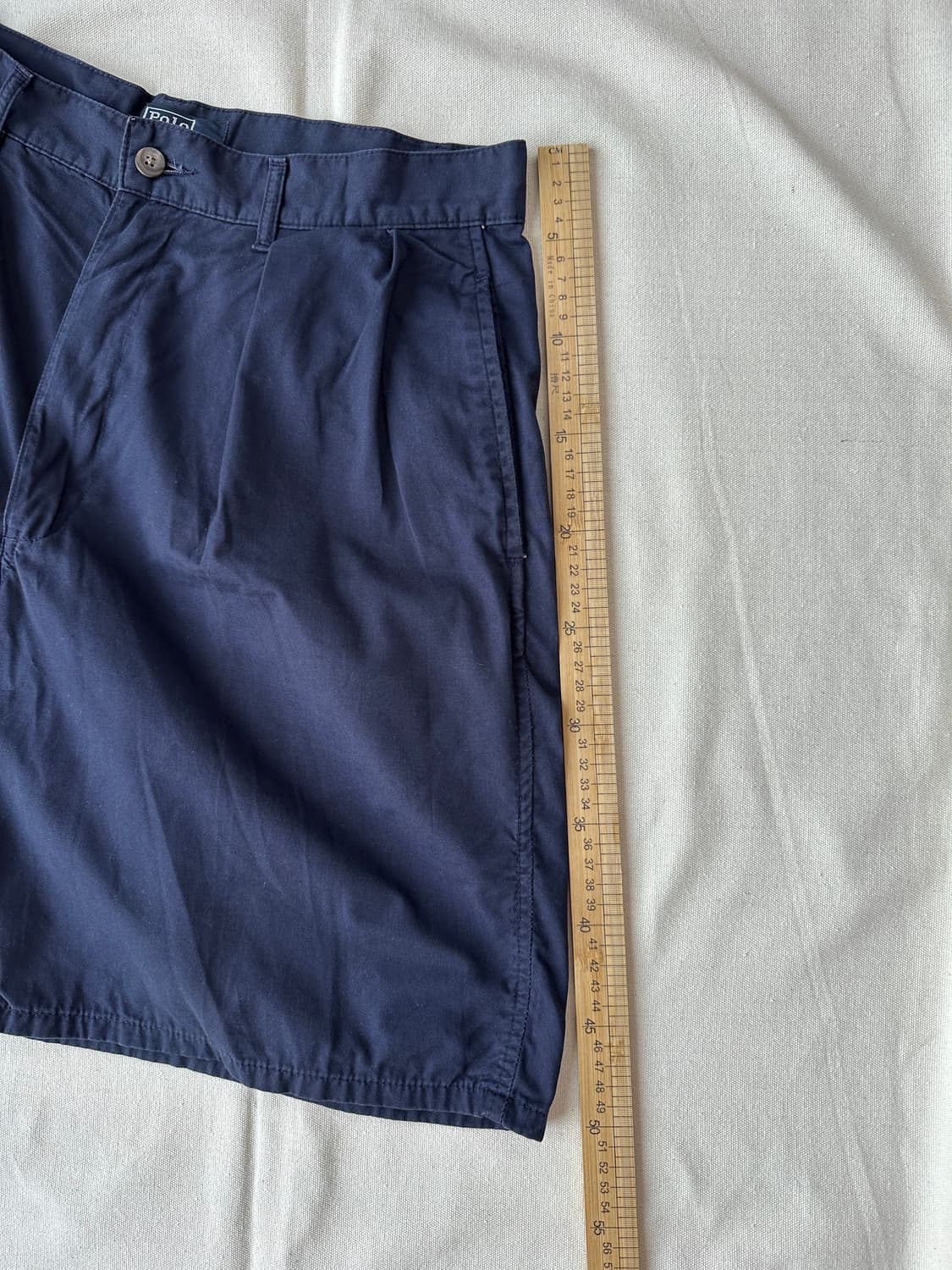 폴로 랄프로렌 더블 플리츠 치노 쇼츠 네이비 31 made in USA 상품이미지10