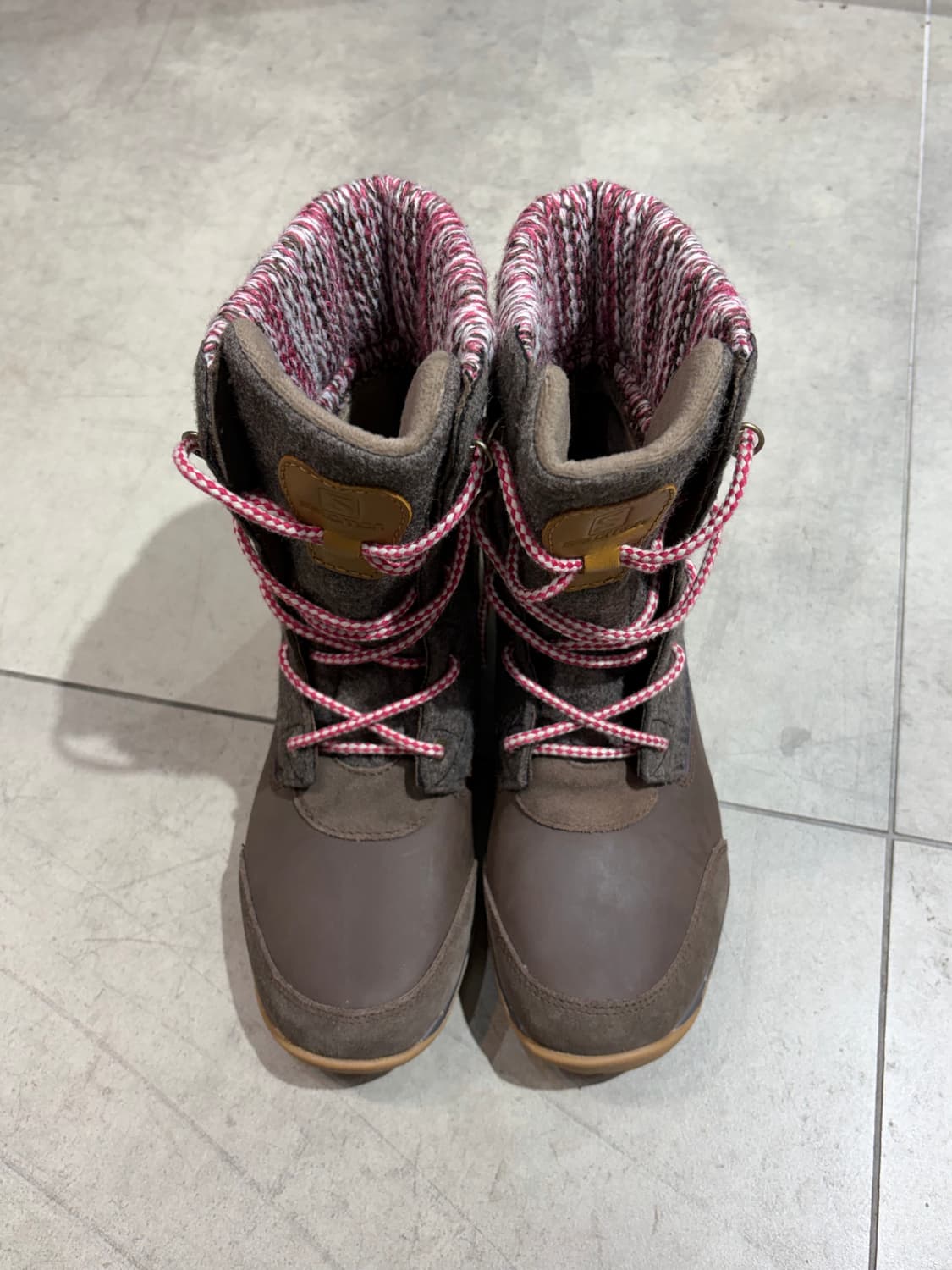 살로몬 초코 딸기 브라운 윈터 부츠 신발 상품이미지5