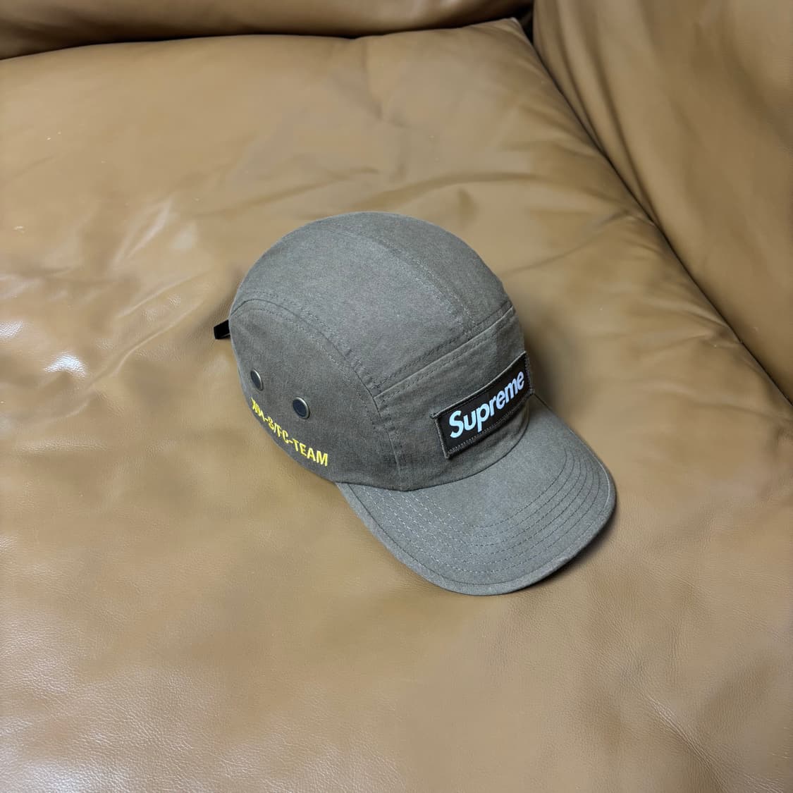 Supreme 슈프림 22ss 밀리터리 워시드 브라운 캠프캡 모자 상품이미지1