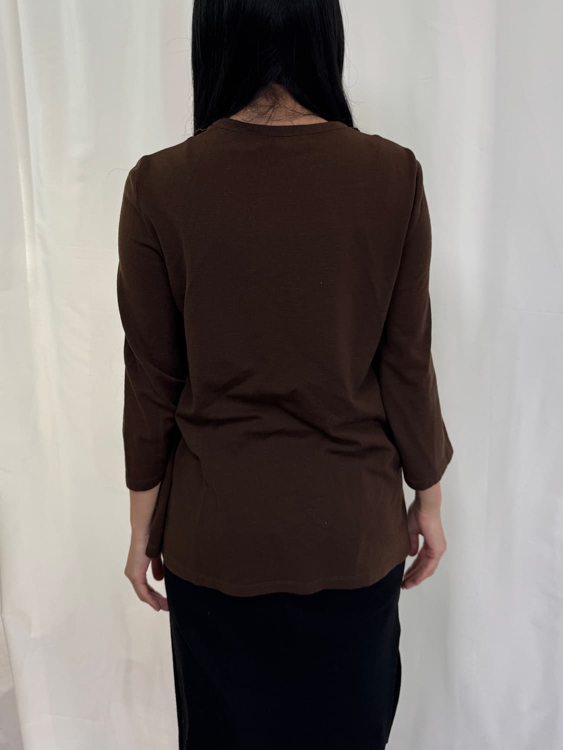 진태옥 프랑소와즈 면프릴 블라우스 가디건 상품이미지5