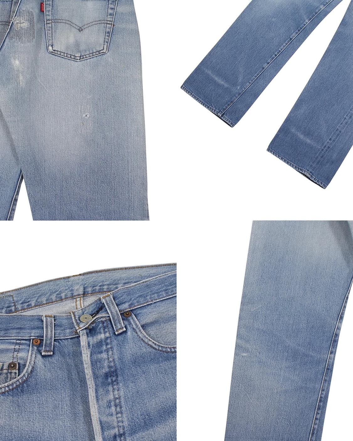 1980s USA 리바이스 501 셀비지 66후기 데님 팬츠 빈티지 미제 상품이미지8