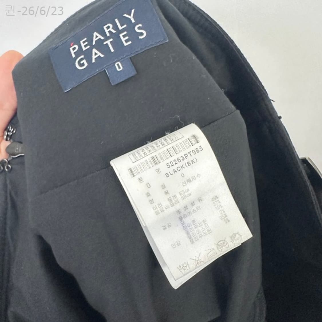 파리게이츠 여자 골프 치마 스커트 검정 0 (26인치정도) 상품이미지9