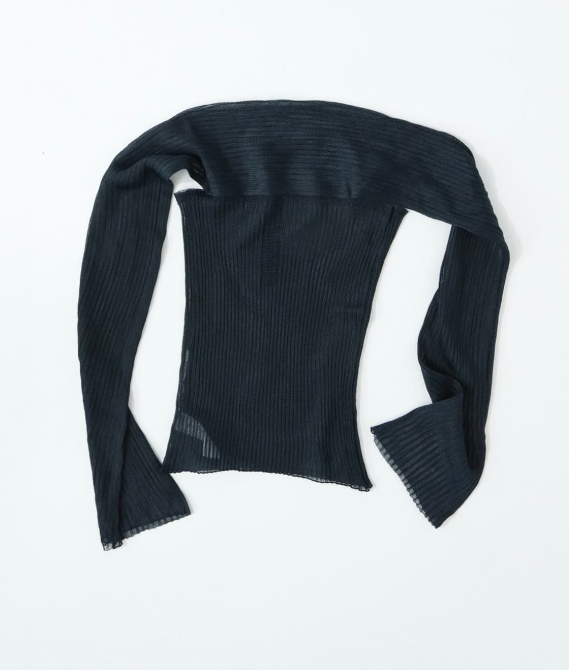 ULIKASANCTUS SHEER TANK TOP (TEAL BLACK) 상품이미지2
