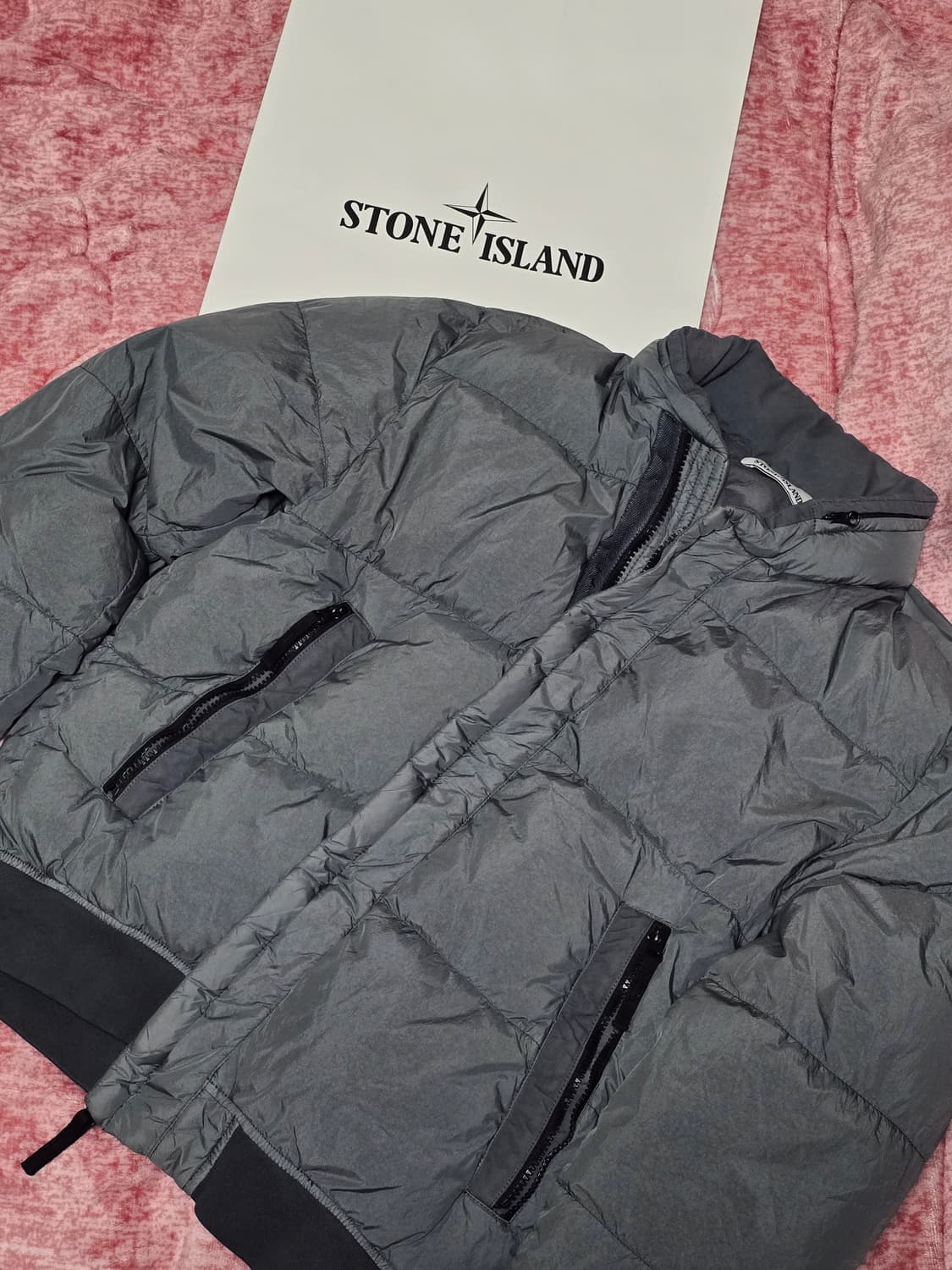 스톤아일랜드 크링클랩스 논후드 패딩 상품이미지1