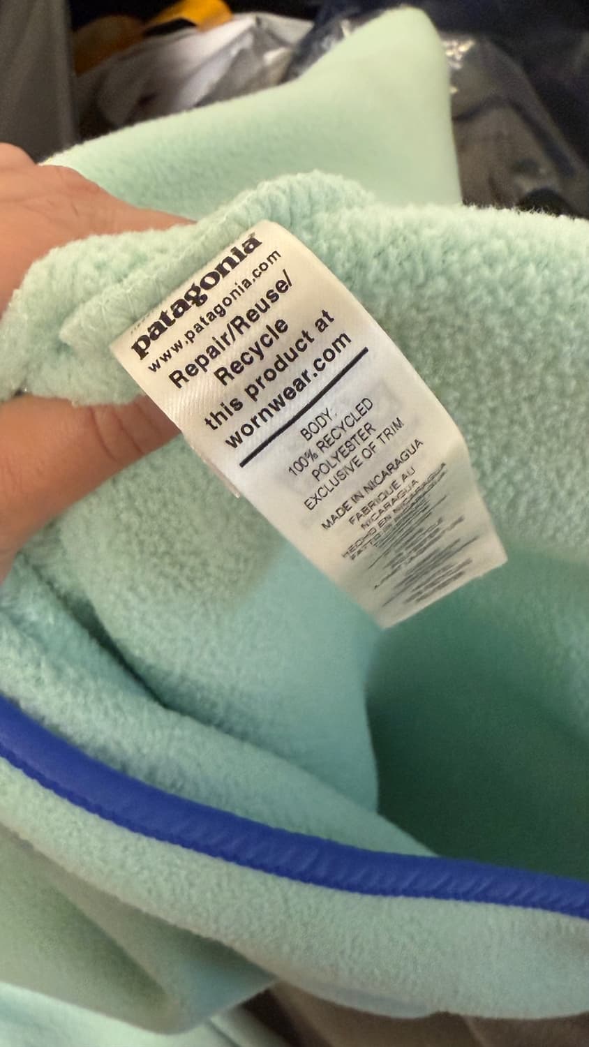 파타고니아 라이트웨이트 신칠라 린스드 그린 맨즈 XS 상품이미지5