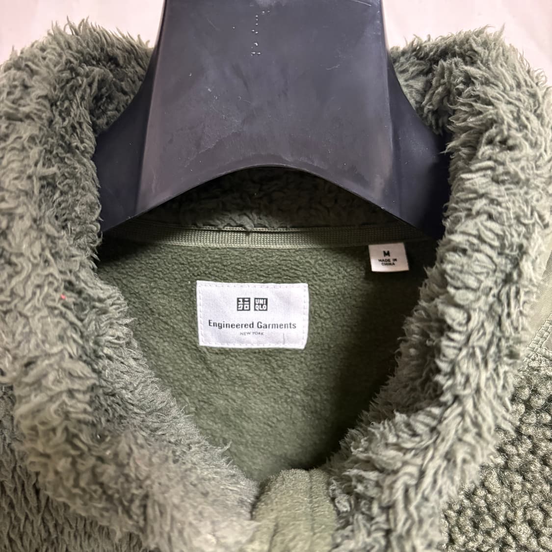 유니클로x엔지니어드 가먼츠 콜라보 플리스 집업 / 카키, M 상품이미지4