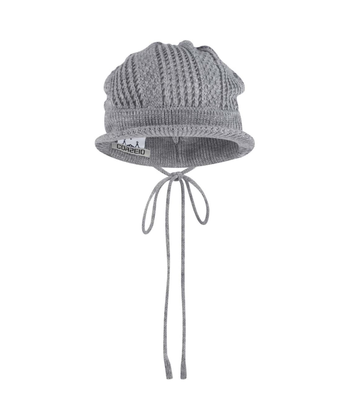 COY VISOR CROCHET BEANIE MELANGE GREY 상품이미지1