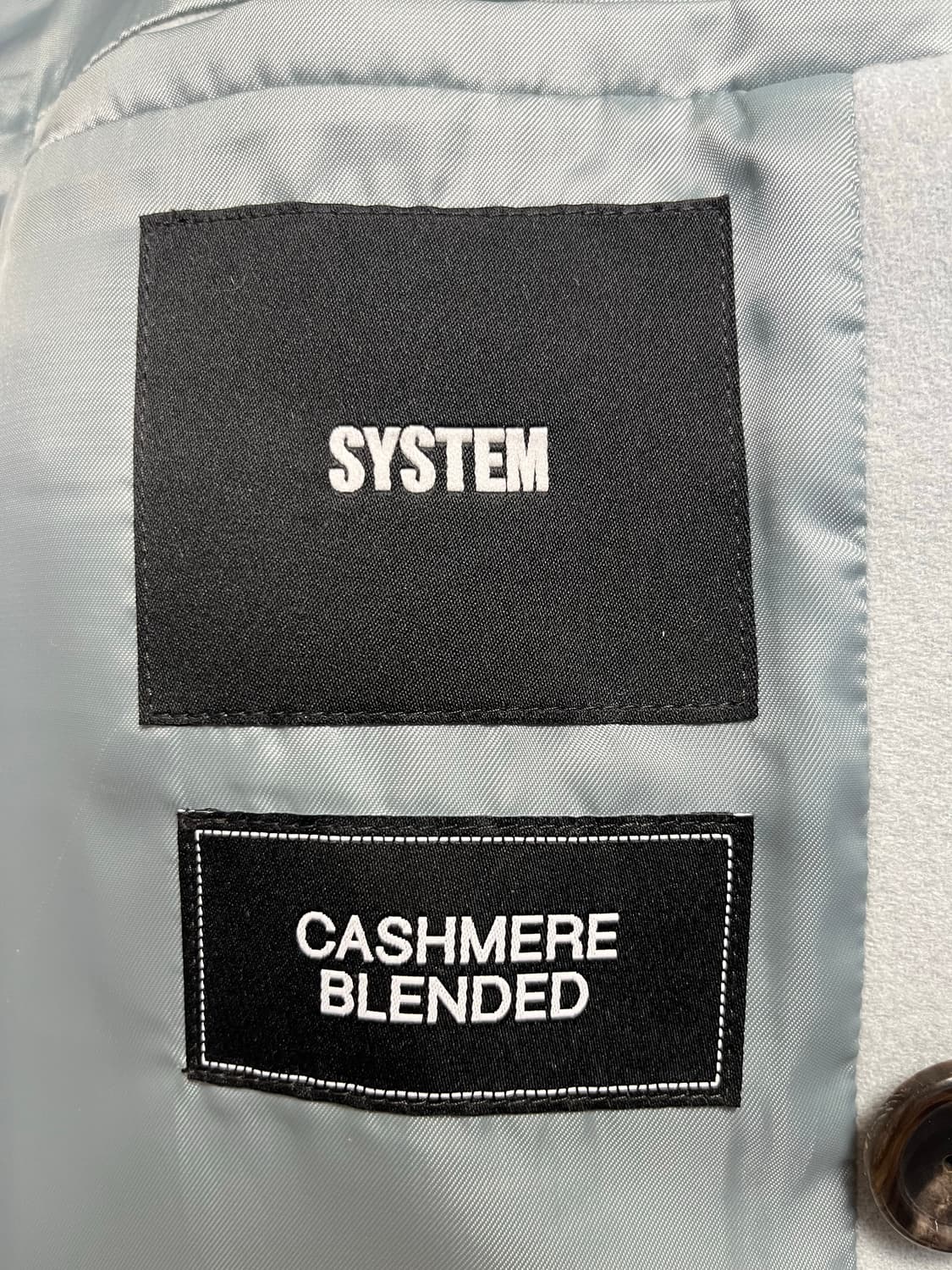 시스템옴므 라이트블루 더블 코트 105사이즈 상품이미지5