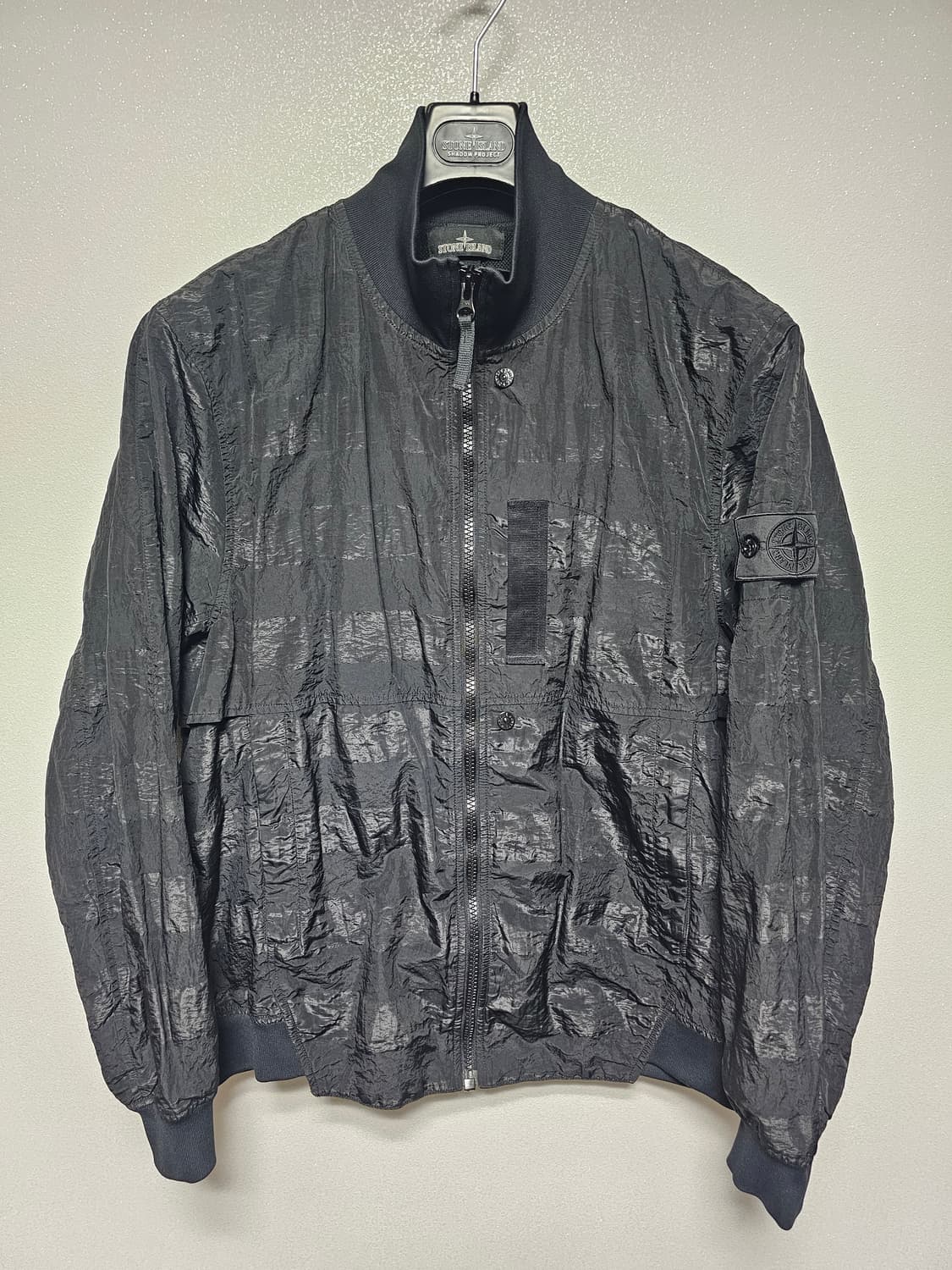 스톤아일랜드 쉐도우프로젝트 스트라이프 나일론메탈 자켓 상품이미지1