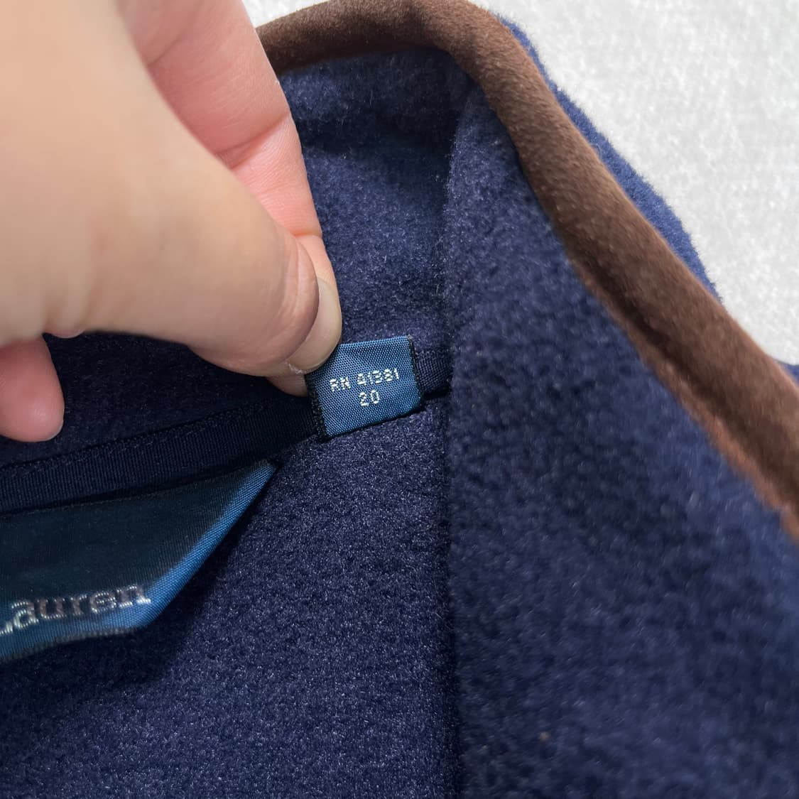 100 폴로랄프로렌 플리스 블루종 자켓 상품이미지5