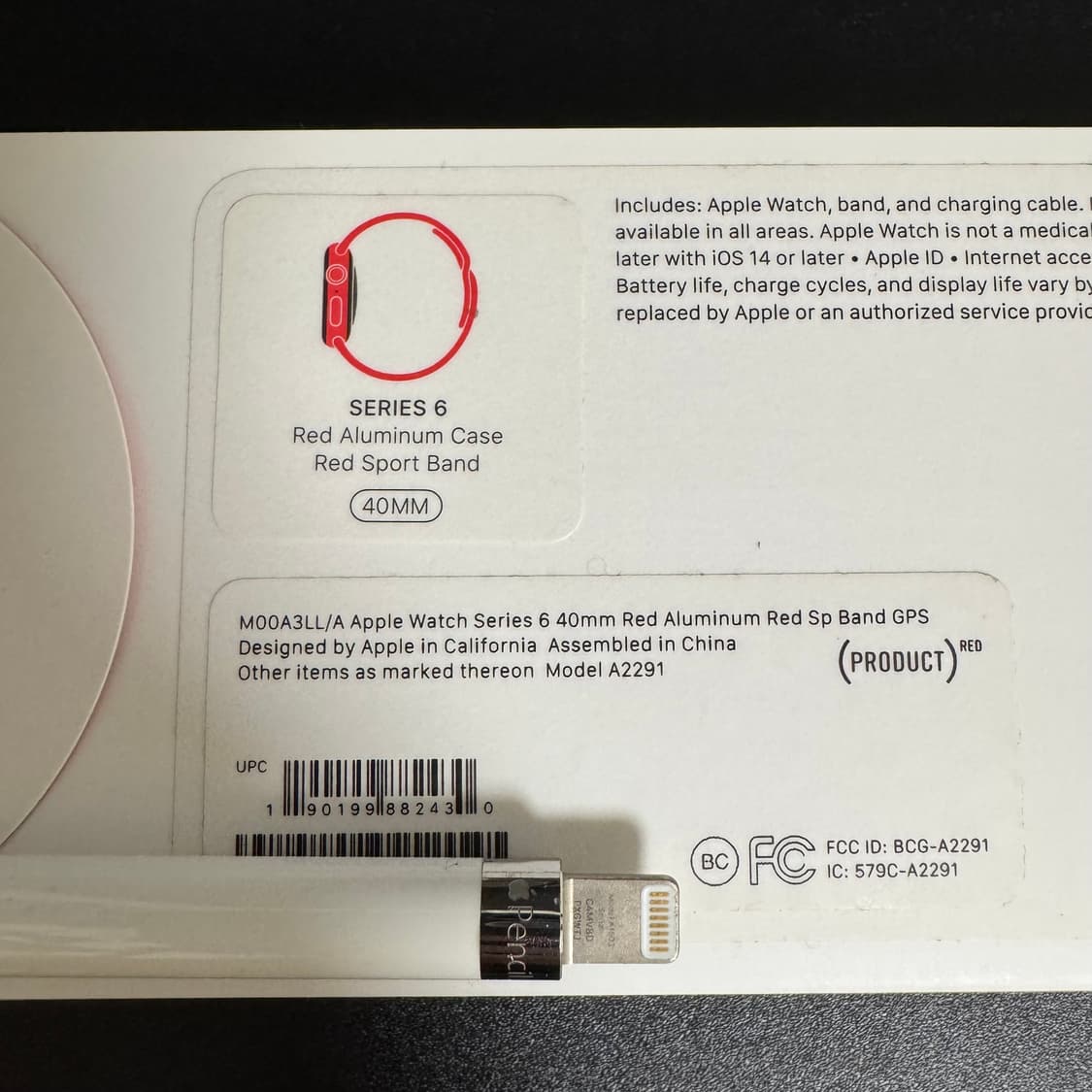 애플워치 시리즈6 40mm GPS (PRODUCT)RED 풀박스 정품 상품이미지10