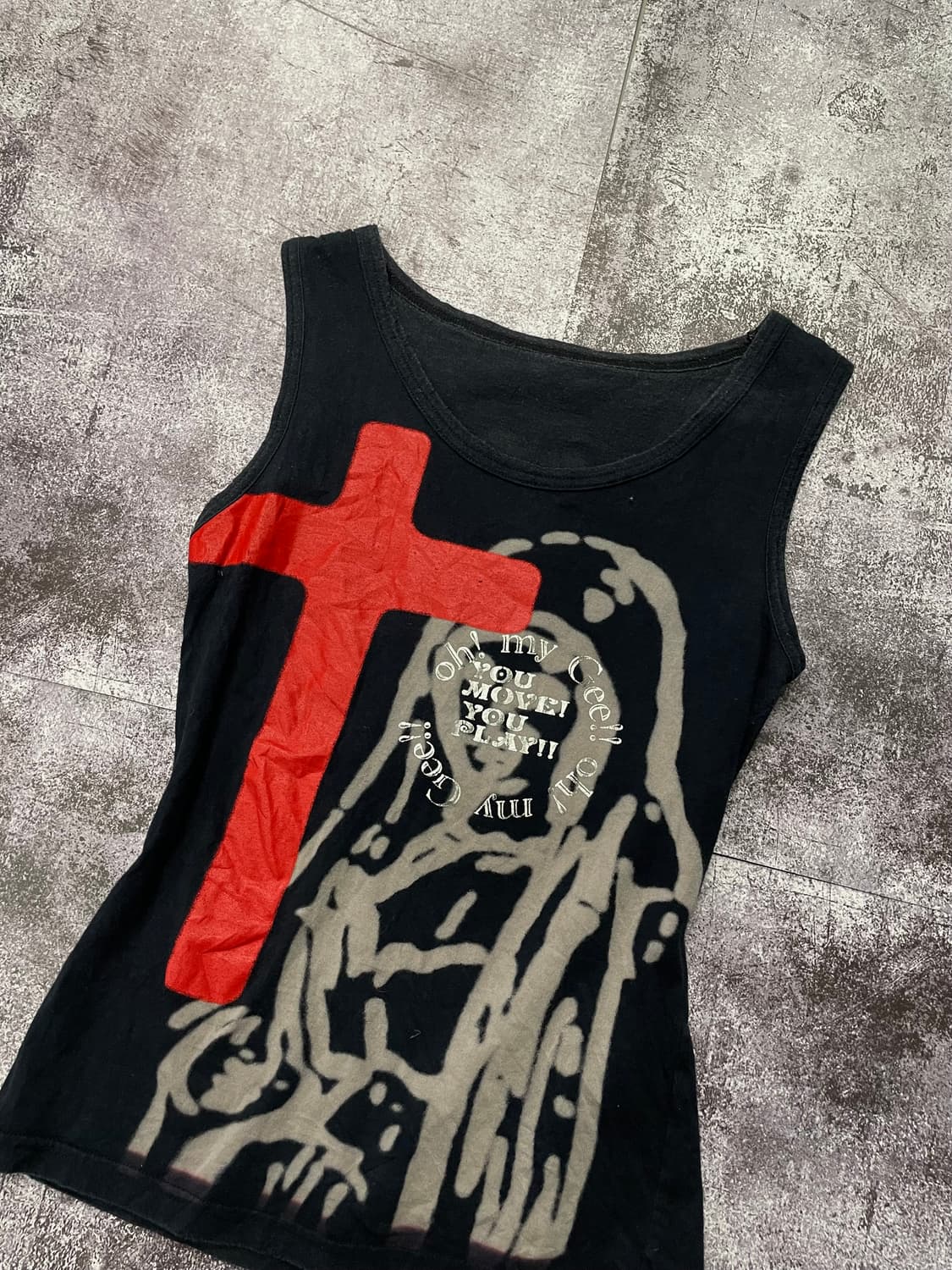 펑크 십자가 슬리브리스 상품이미지2