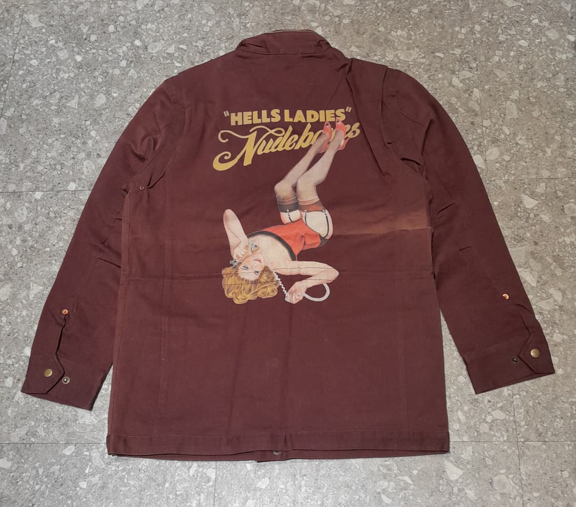 💥(새상품) 누드본즈 M65 베이스 핀업걸 자켓 (L) 상품이미지1