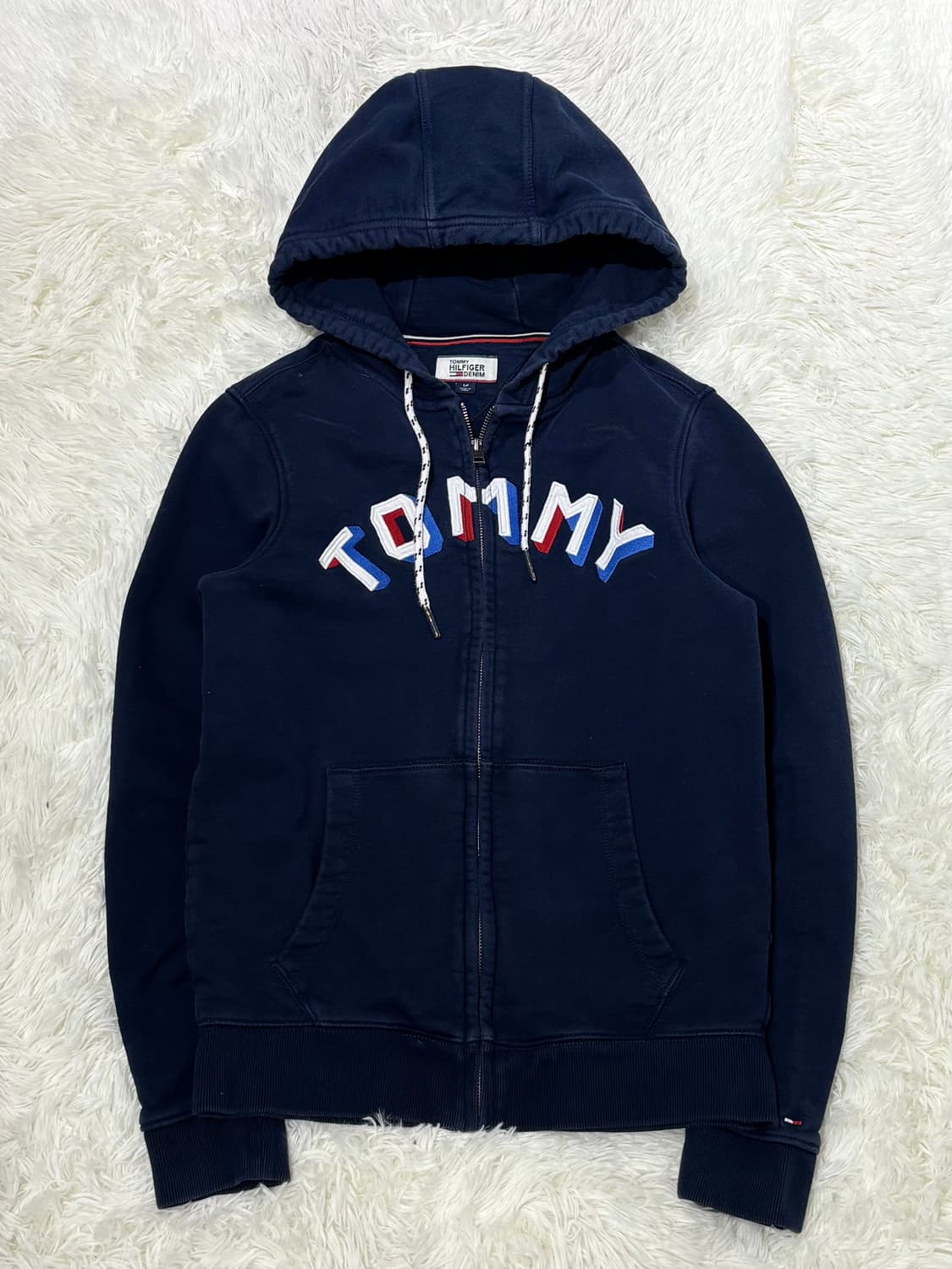 타미힐피거 빅로고 네이비 후드집업 상품이미지4