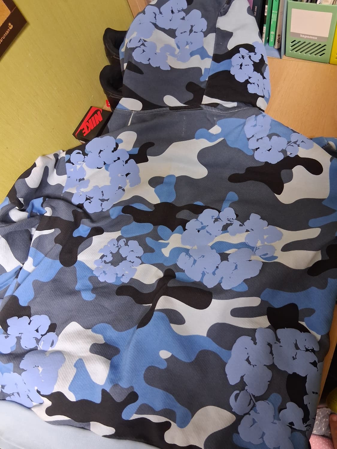 데님티어스 블루카모 후드집업 상품이미지3