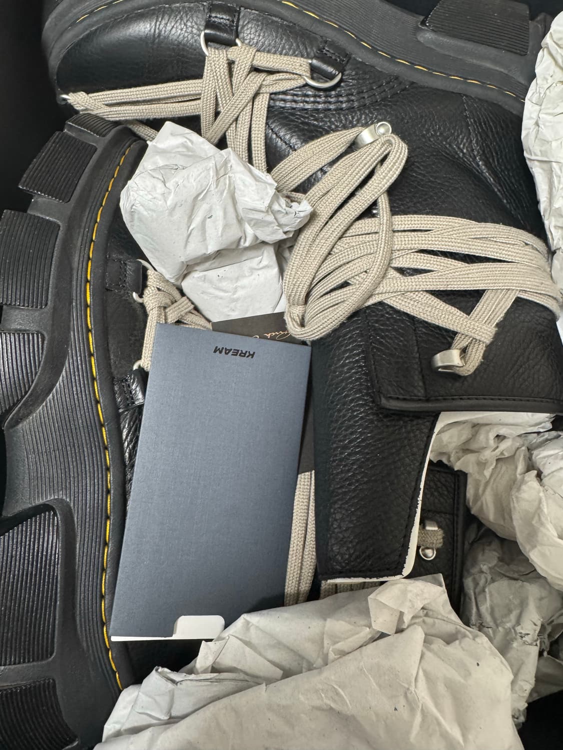 닥터마틴 x 릭오웬스 1460 DMXL 메가레이스 블랙 270 상품이미지1