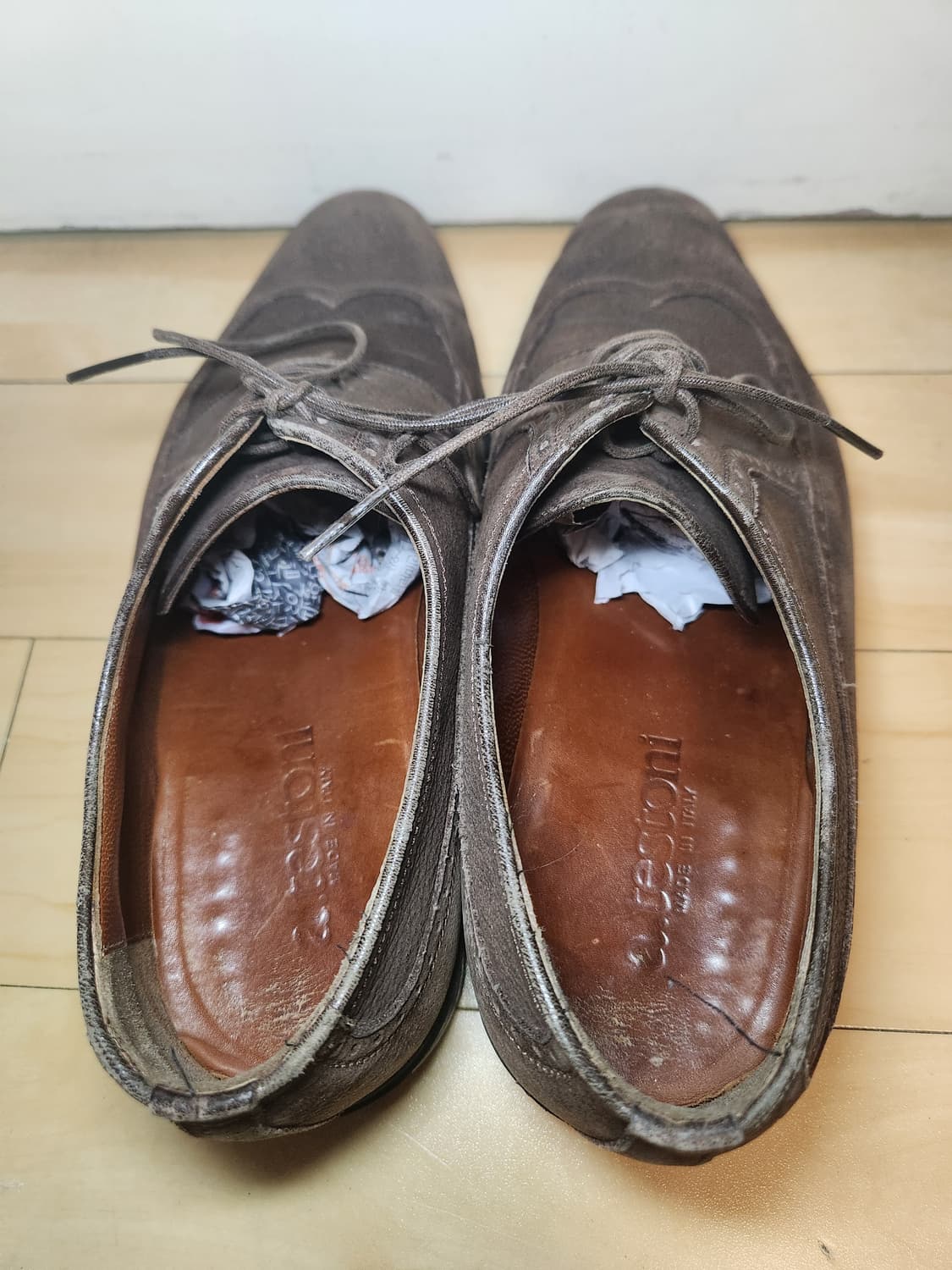 아테스토니(a.testoni) 옥스포드 스웨이드 구두(250/유럽6.5) 상품이미지3