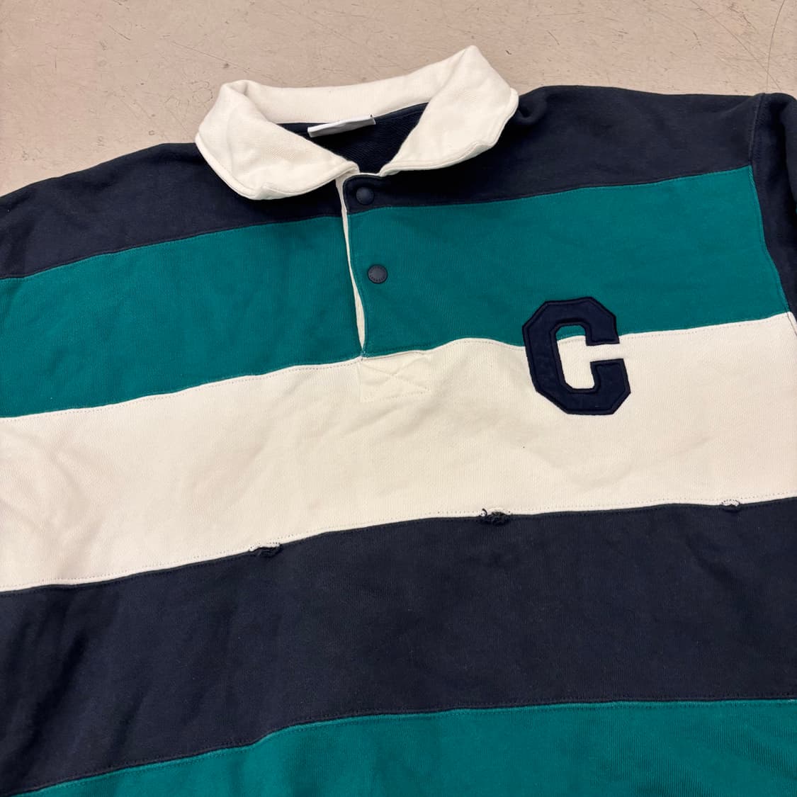 커버낫 스트라이프 c로고 럭비티 상품이미지2