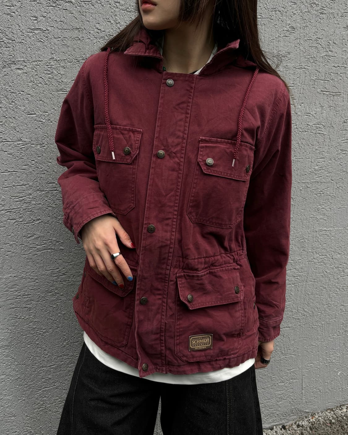 90s Vintage Hooded Field Jacket 상품이미지3