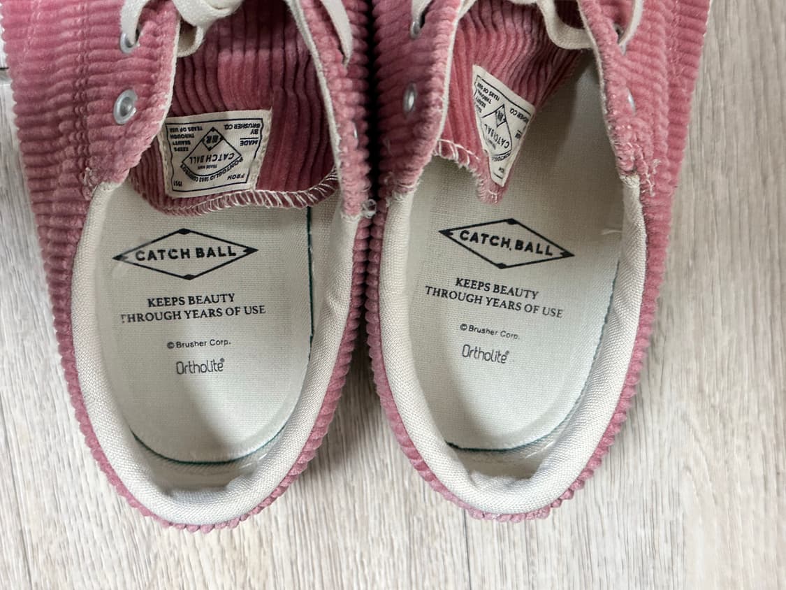 캐치볼x이스트하버서플러스 코듀로이 스니커즈 핑크 (280) 상품이미지7