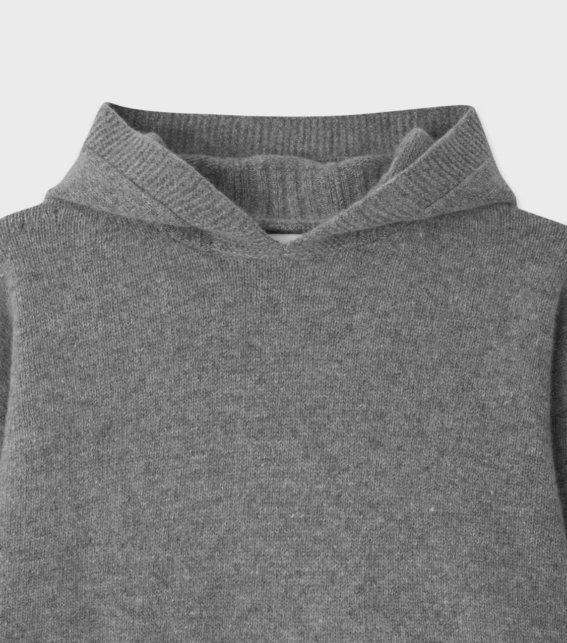 (M) 처칠롬퍼 캐시미어 후드 니트 그레이 상품이미지3