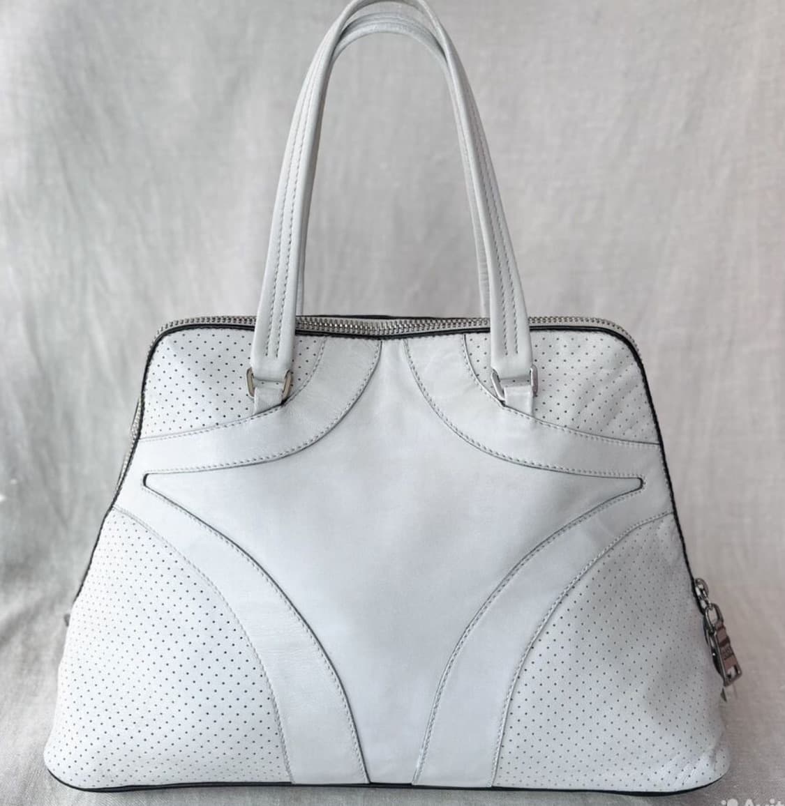 PRADA 00'S 아카이브 프라다 비텔로 드라이브 볼링백-해외발송 상품이미지4