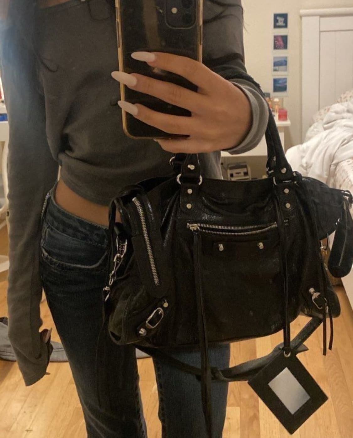 발렌시아가 모터백 은장 미디움 새상품급 레어빈티지 상품이미지1