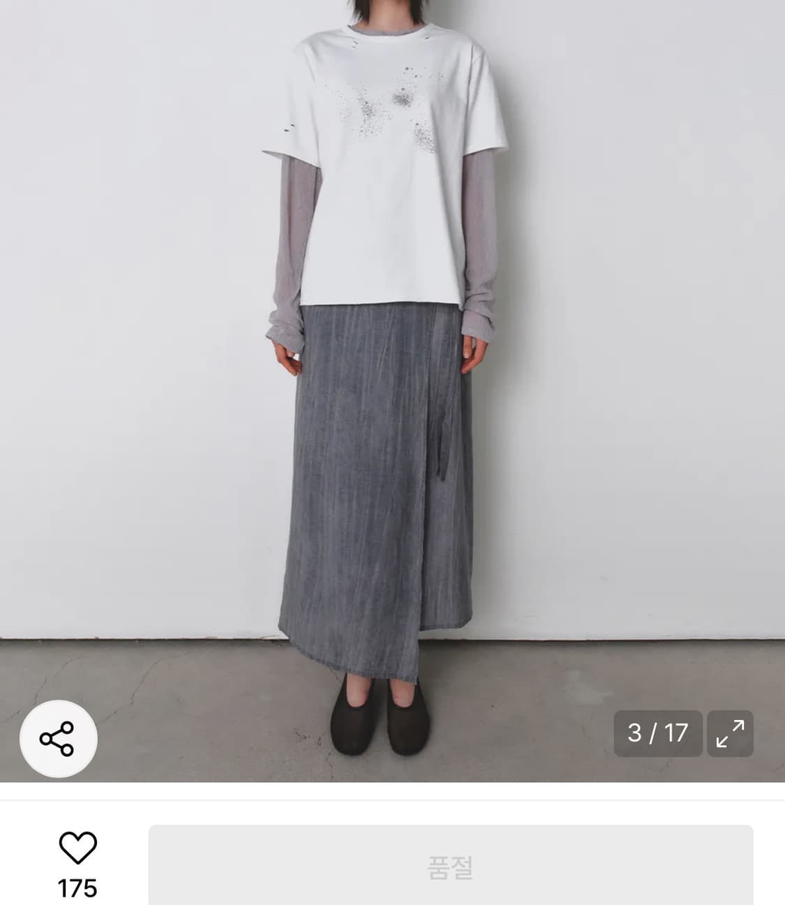 인사일런스 우먼 그런지 반팔티 상품이미지4